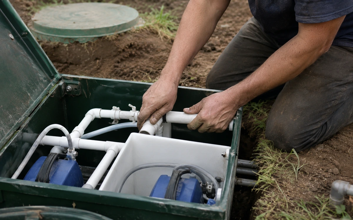 Aerobic septic system installation contractor